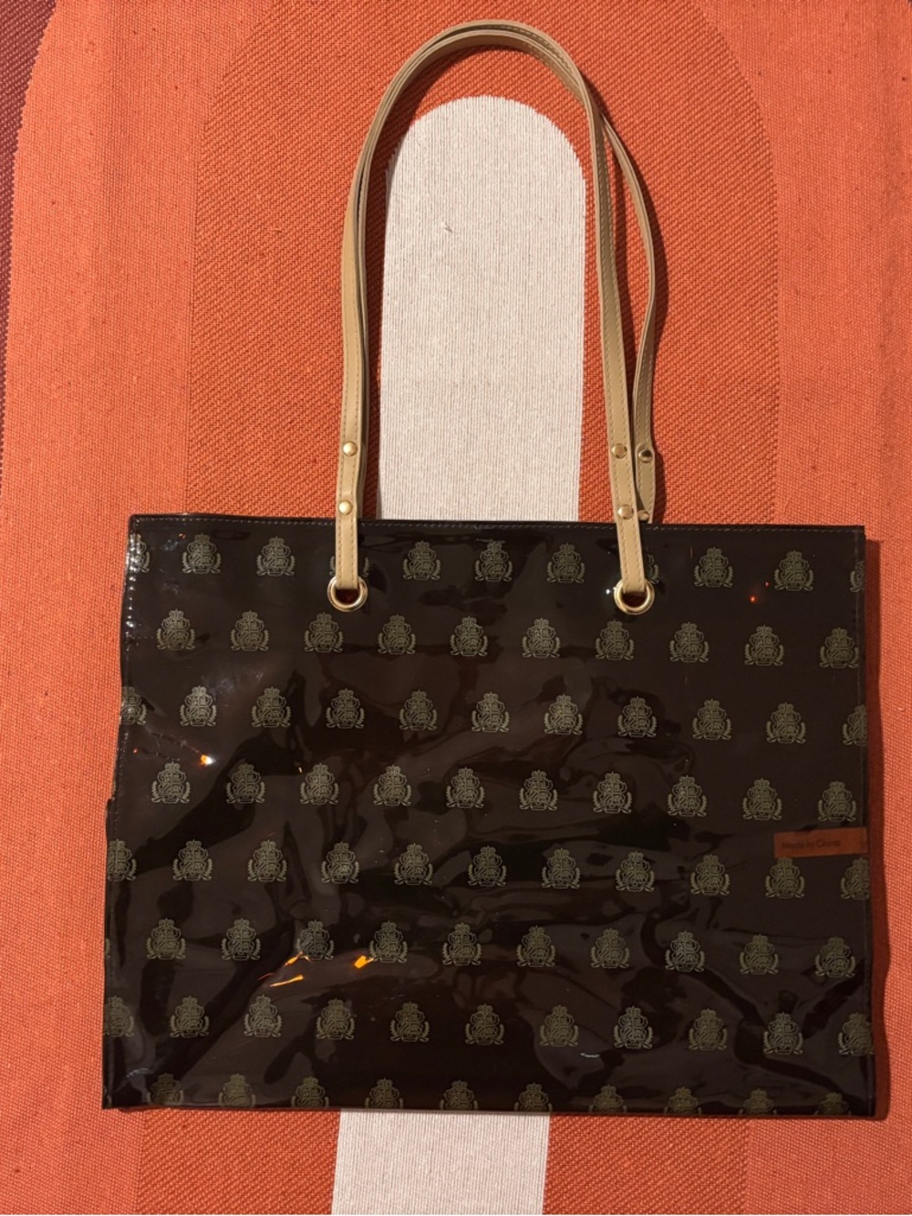 Borghese Monogram Tote Bag - Shopper / Beach Bag / Shopping Tote / Clear Tote